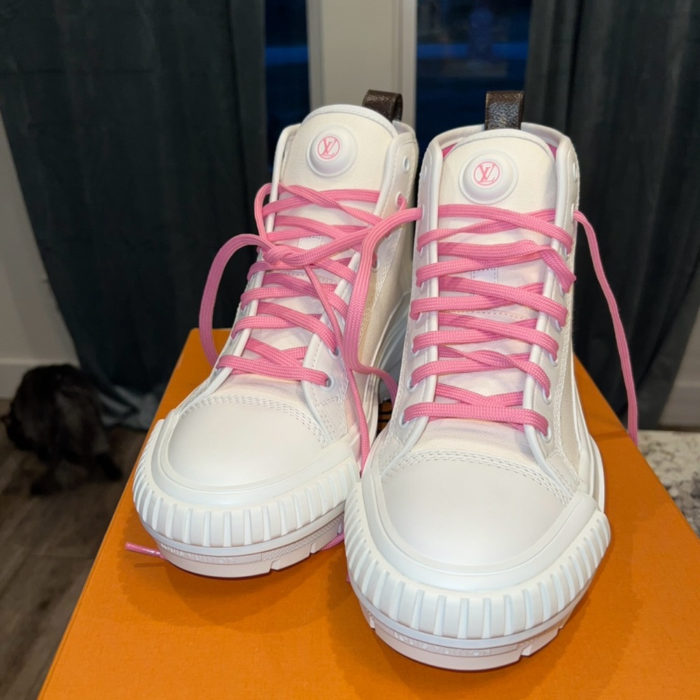 Louis Vuitton combat boots